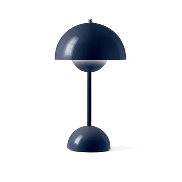 Flowerpot portabel bordslampa VP9 - Steel blue - &Tradition