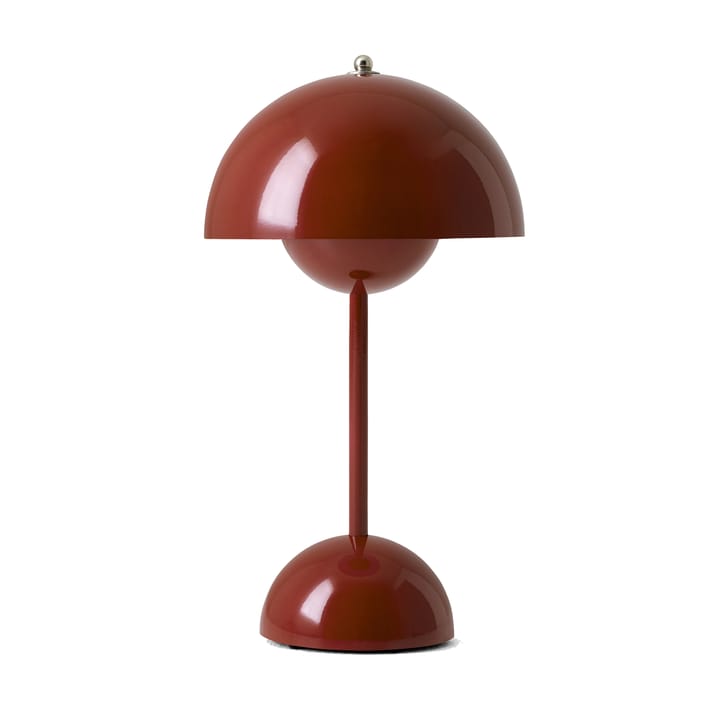 Flowerpot portable bordslampa VP9, röd_brun &Tradition