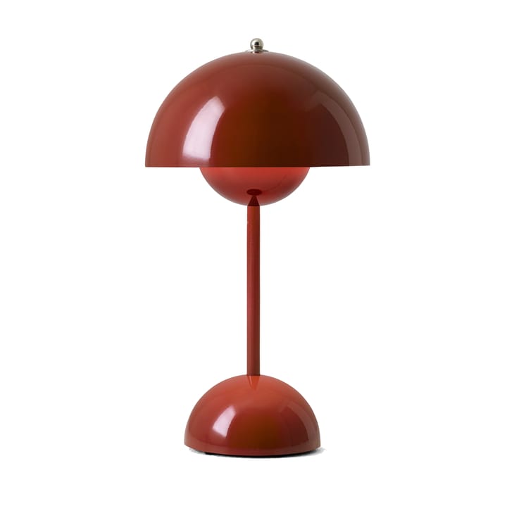 Flowerpot portable bordslampa VP9, röd_brun &Tradition