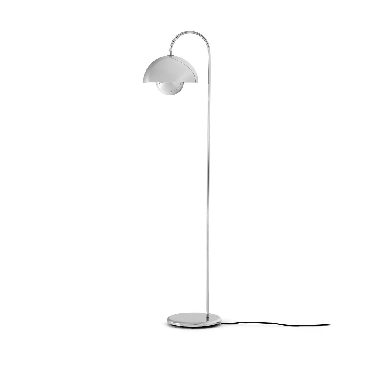 &Tradition Flowerpot VP12 golvlampa Chrome | Skandinavisk Design | Golvlampor | Silverfärgad