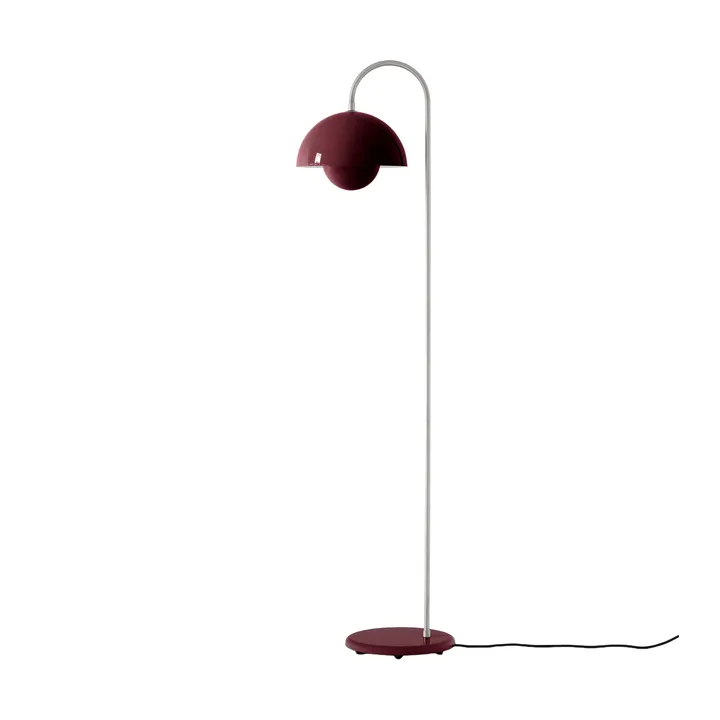 Flowerpot VP12 golvlampa - Dark plum - &Tradition