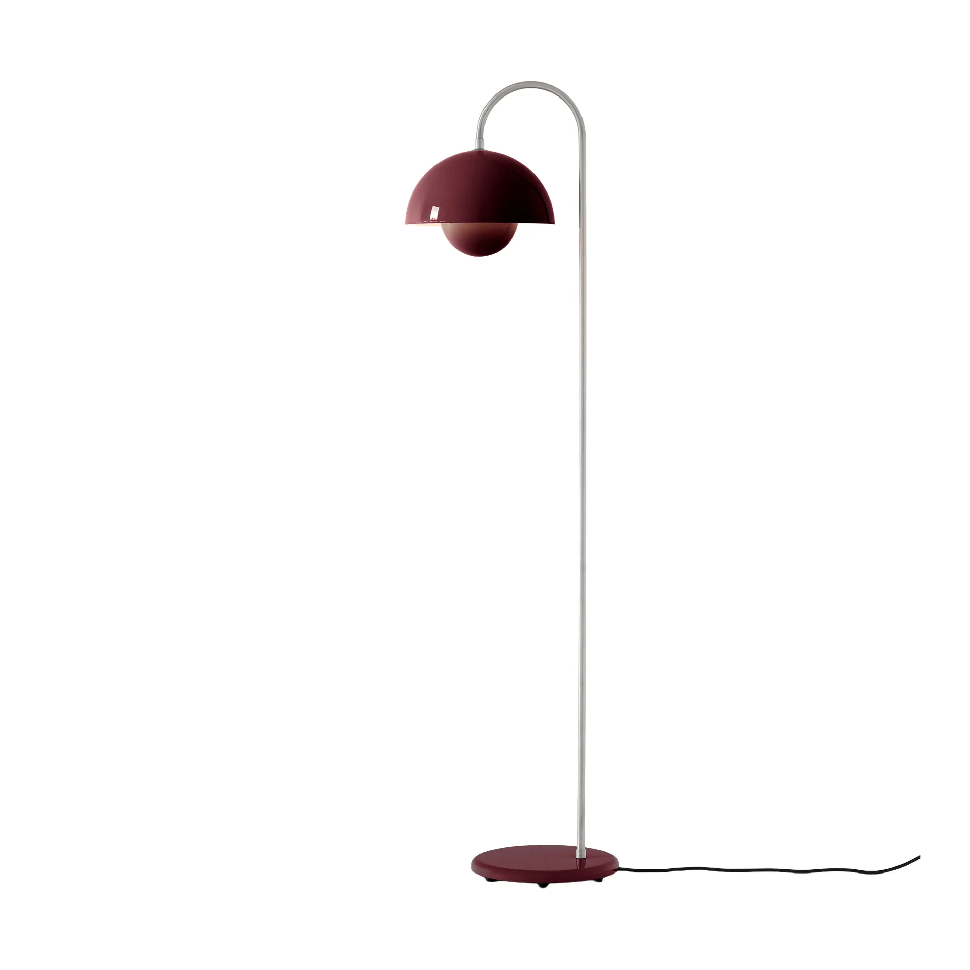 Flowerpot VP12 golvlampa, Dark plum &Tradition