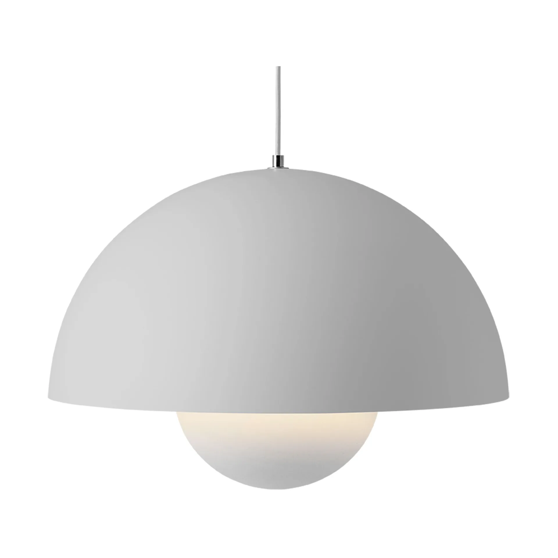Flowerpot VP2 pendel stor, Matt light grey &Tradition