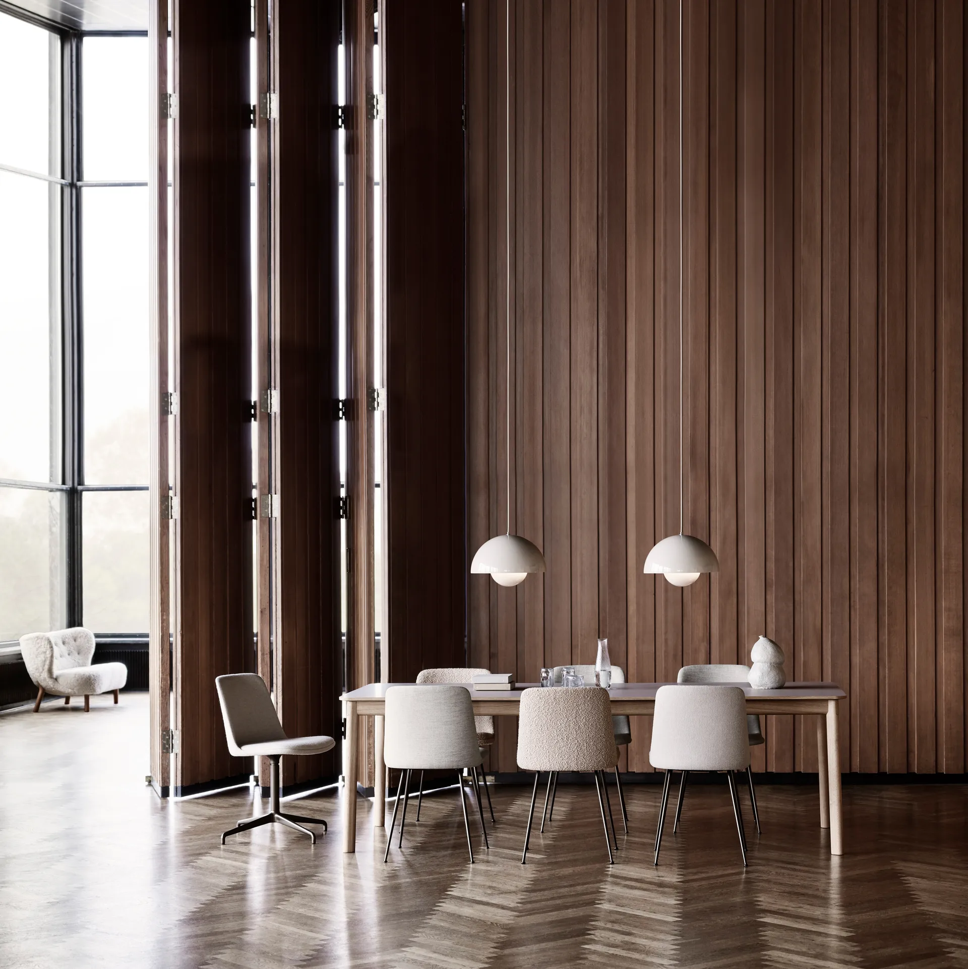 Flowerpot VP7 pendel, Matt vit &Tradition