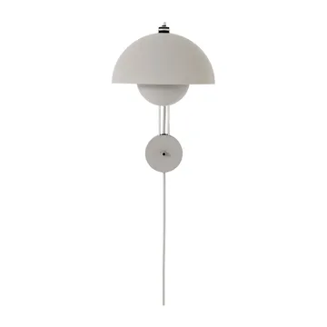 Flowerpot VP8 vägglampa - Matt light grey - &Tradition