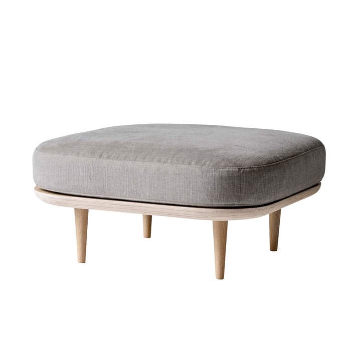 Fly sittpuff SC9, ljus oljad ek + beige tyg &Tradition