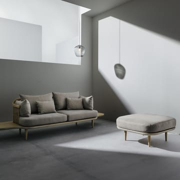 Fly sittpuff SC9 - ljus oljad ek + beige tyg - &Tradition