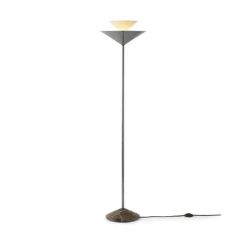 Gio LN 28 golvlampa - Mörk krom, marmo - &Tradition
