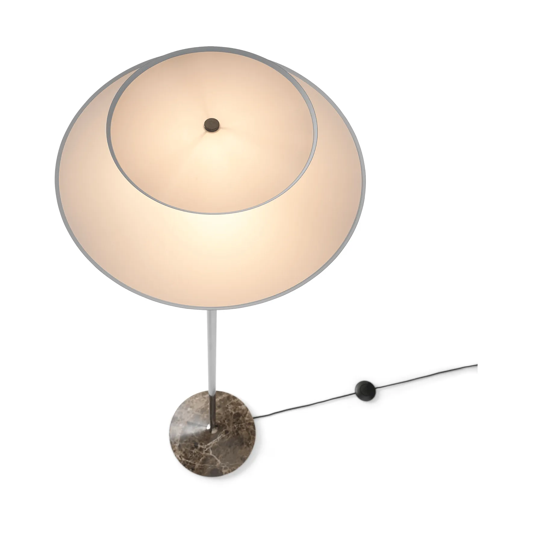 Gio LN 28 golvlampa, Mörk krom, marmo &Tradition