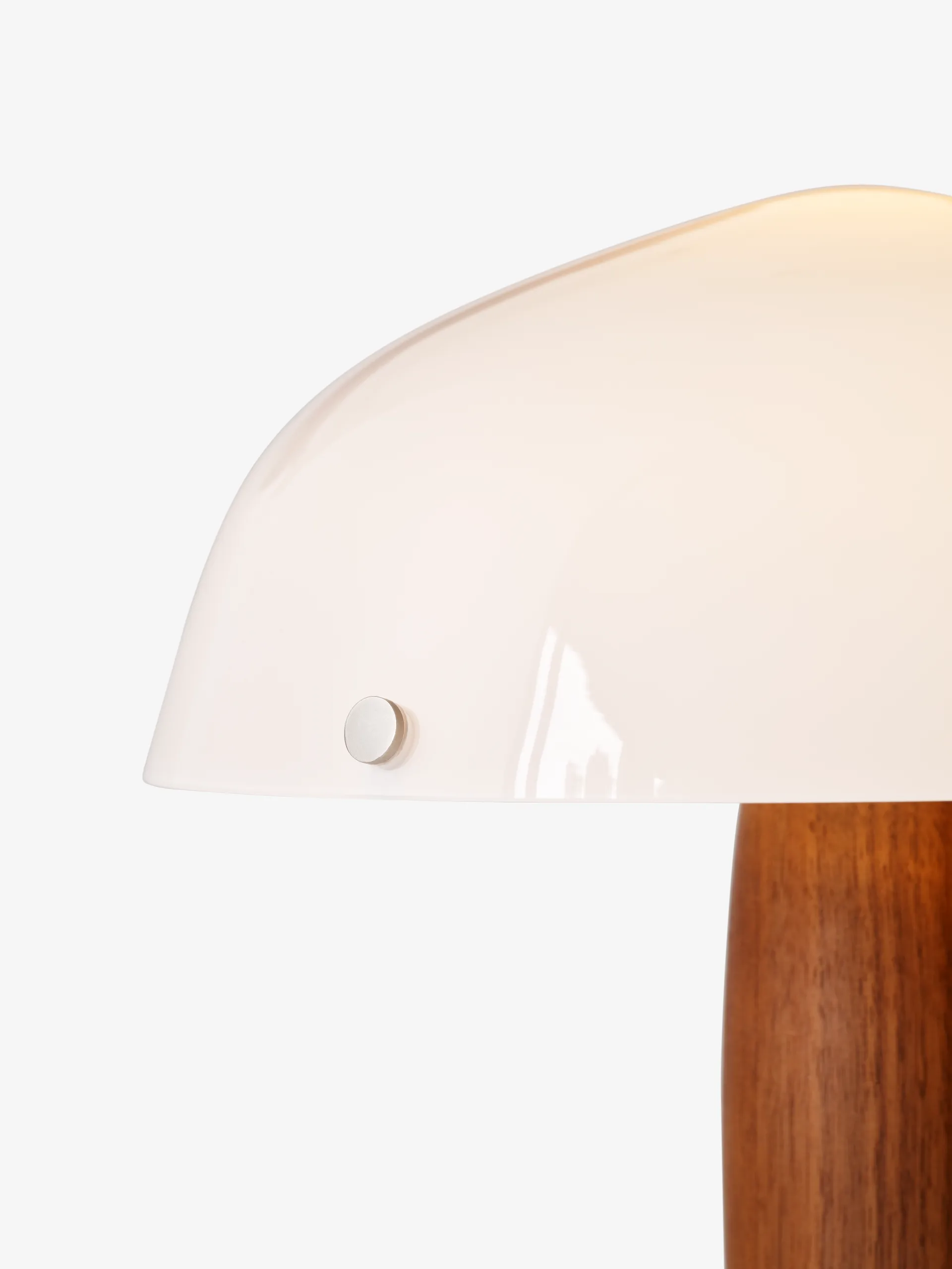 Herman SHY3 bordslampa, walnut & cream marble, textilsladd &Tradition