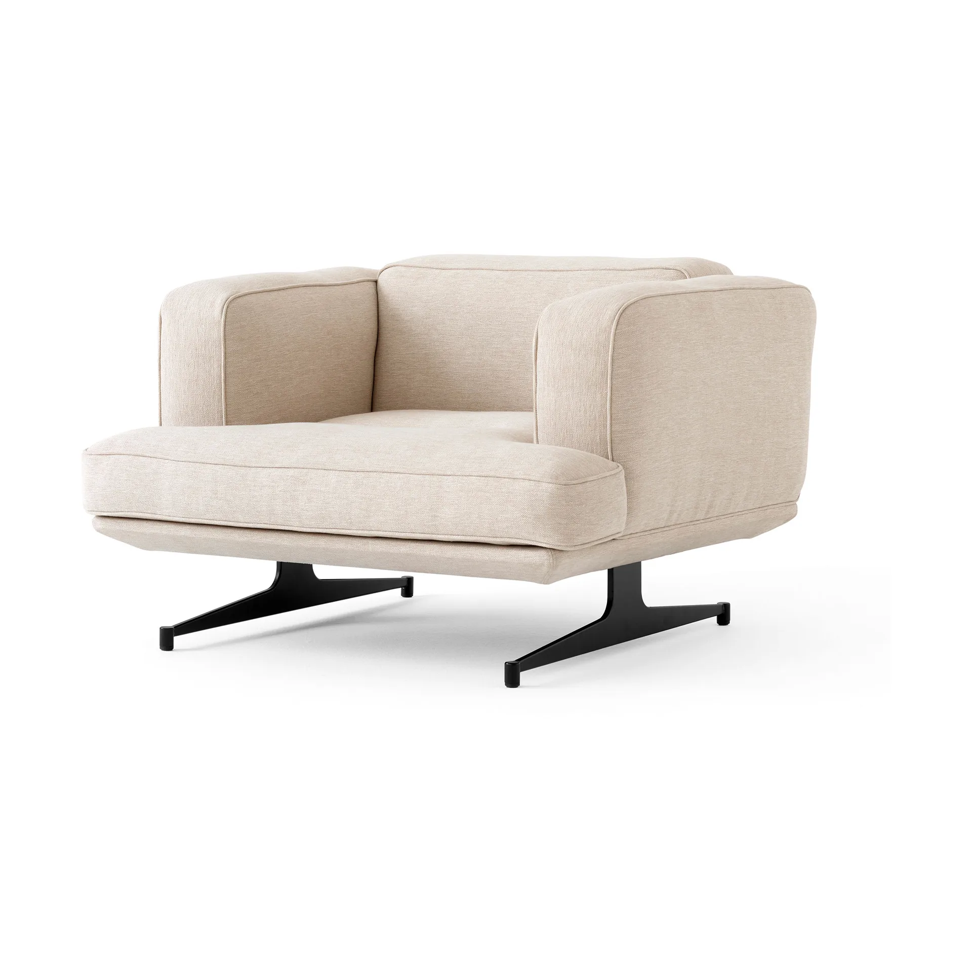 Inland AV21 fåtölj, Clay 0011-warm black &Tradition