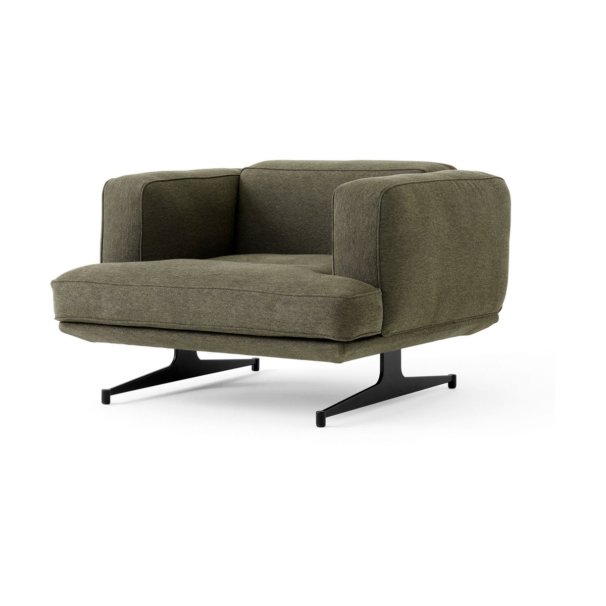 &Tradition Inland AV21 fåtölj Clay 0014-warm black | Skandinavisk Design | Fåtöljer & Fotpallar | Grön