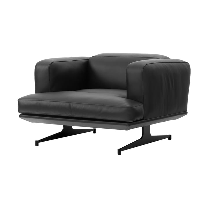 Inland AV21 fåtölj, Noble läder svart-warm black &Tradition