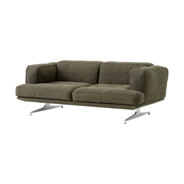 Inland AV22 soffa 2-sits - Clay 0014-polished aluminium - &Tradition