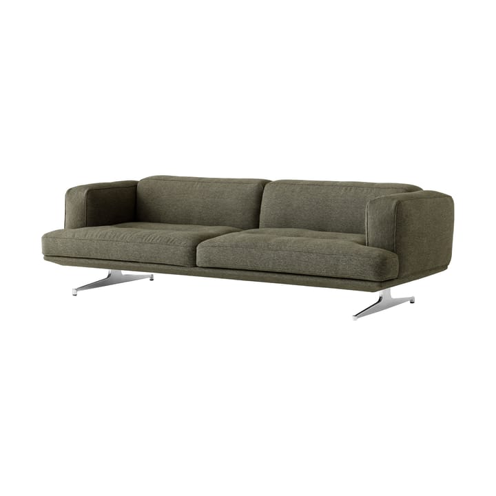 Inland AV23 3-sits soffa - Clay 0014-polished aluminium - &Tradition