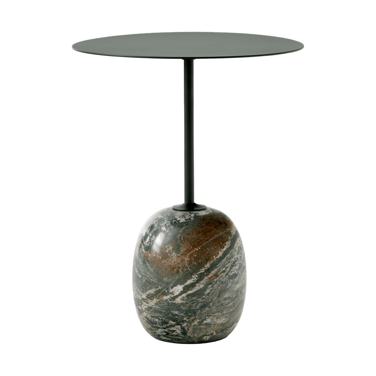 &Tradition Lato bord LN8 Deep Green-Verde Alpi Marble