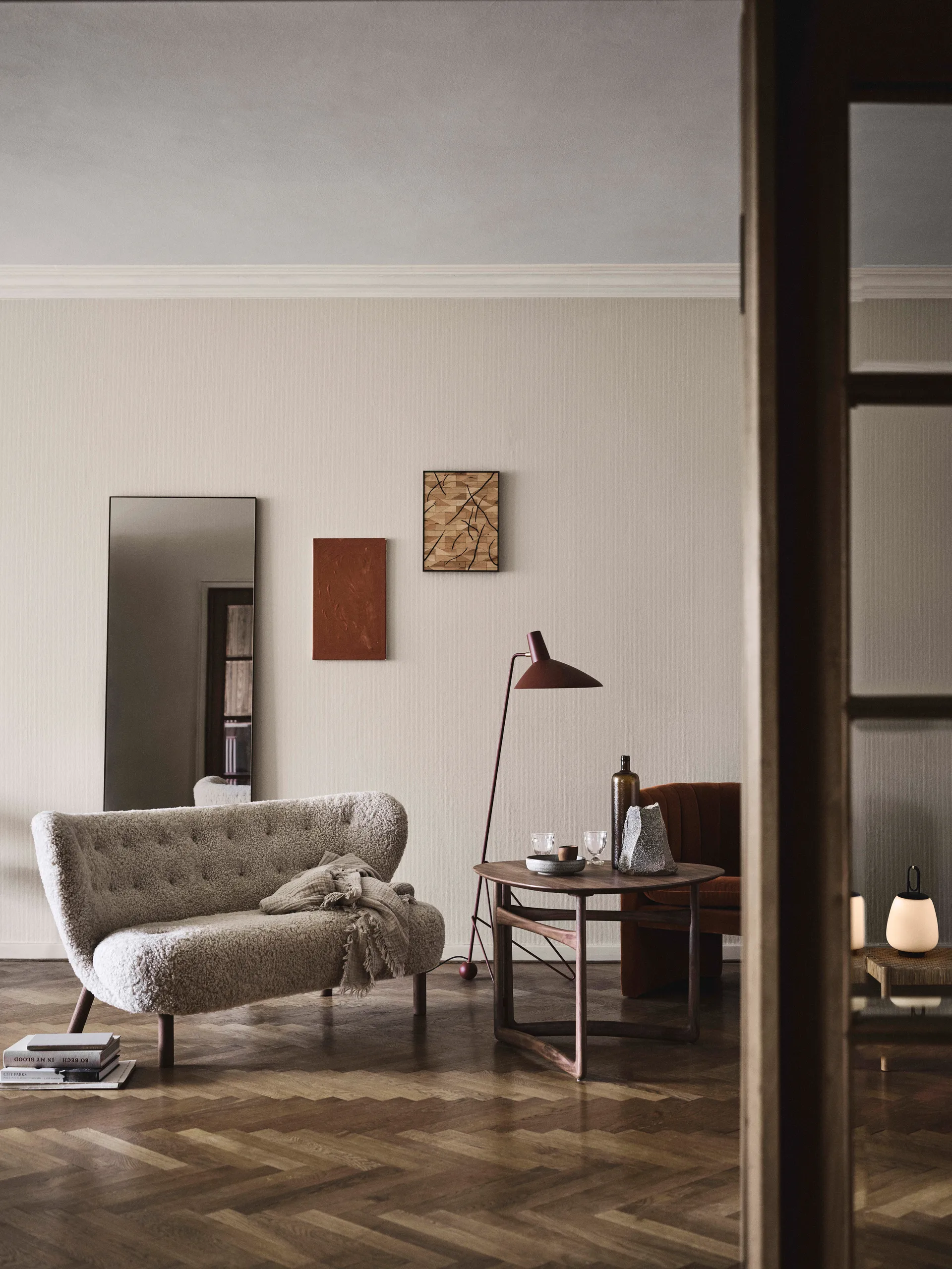 Little Petra VB2 soffa, Oljad valnöt-Moonlight &Tradition