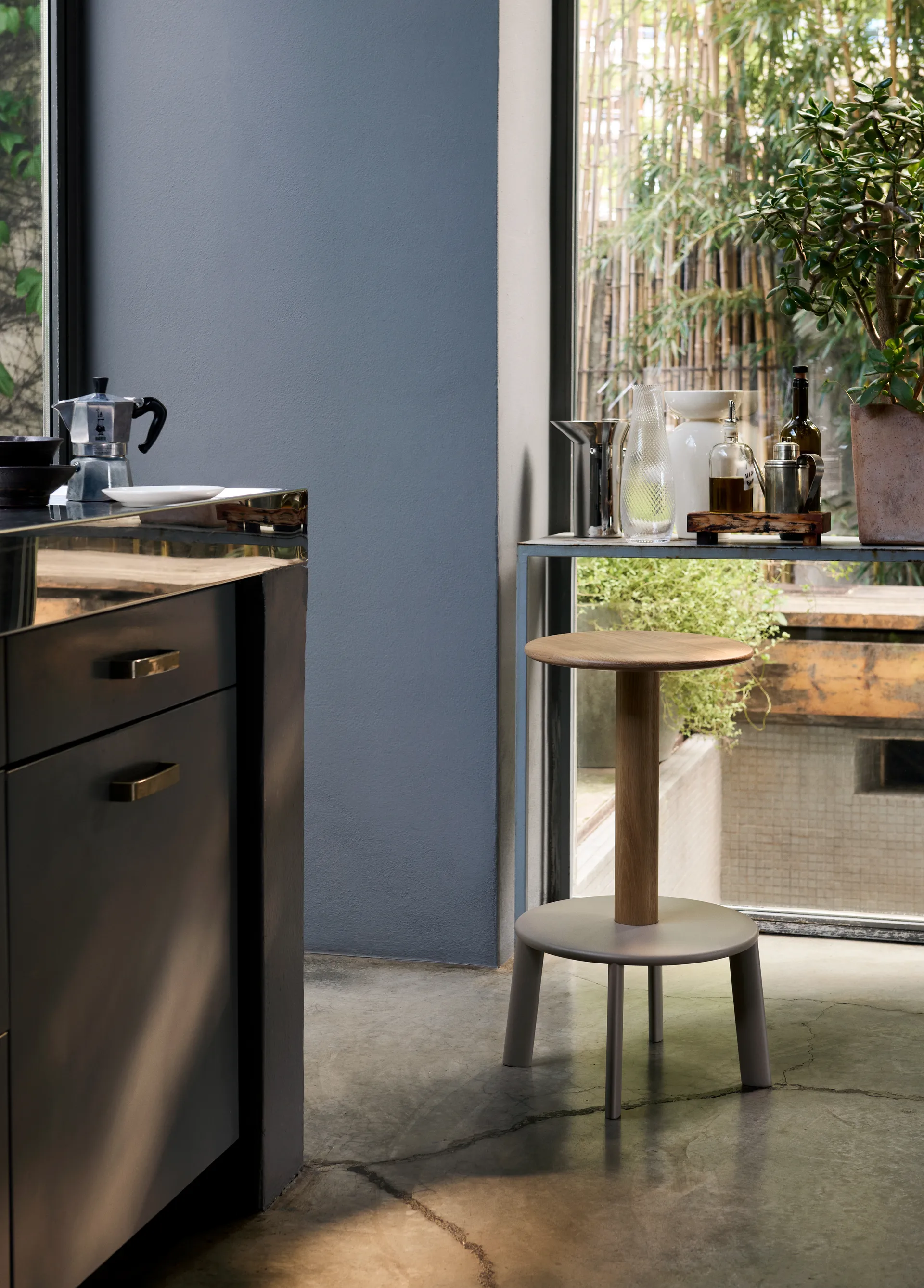 Massif AV39 barstol, Oak-grey beige &Tradition