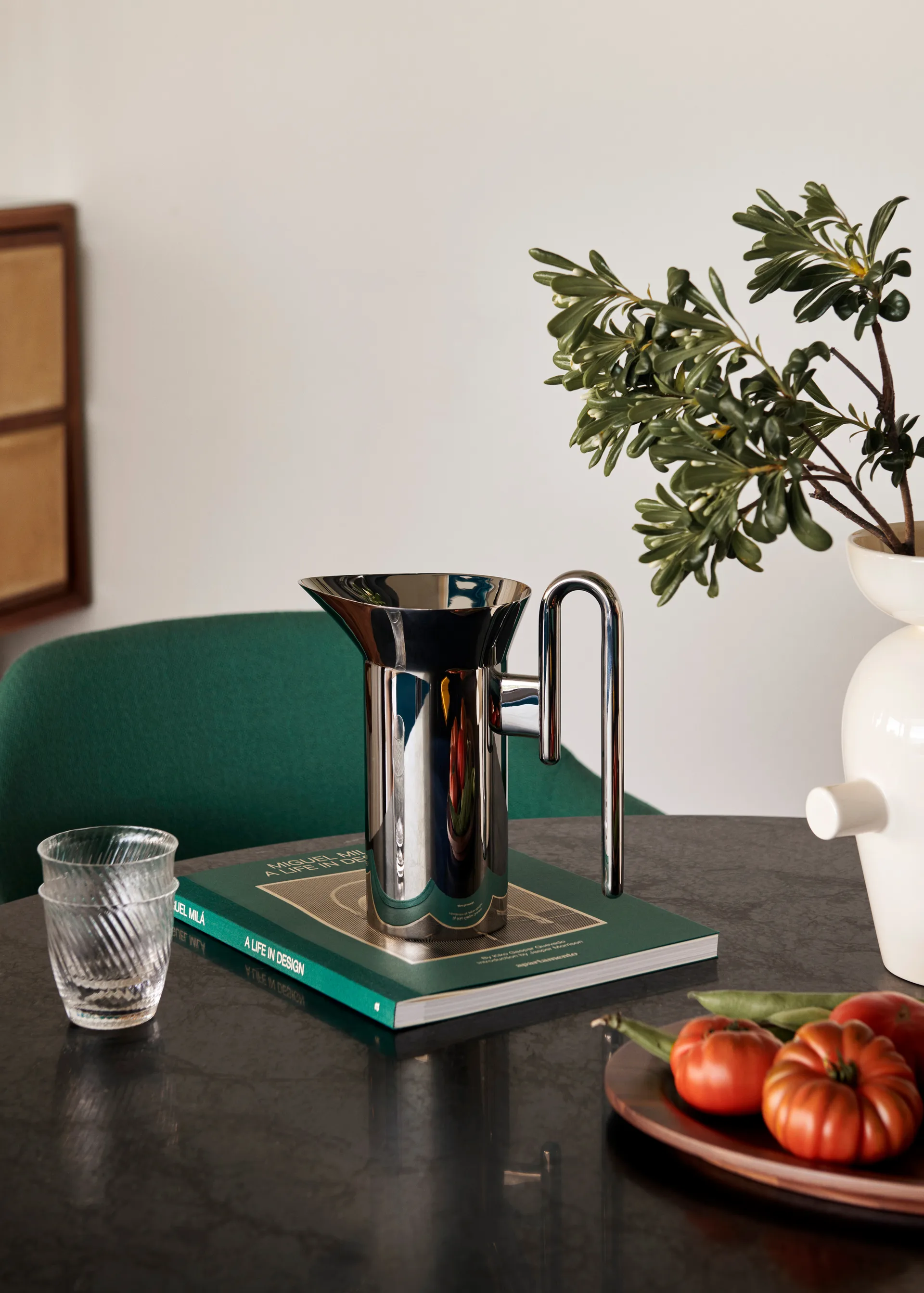 Momento JH38 kanna 1 liter, Polished Steel &Tradition