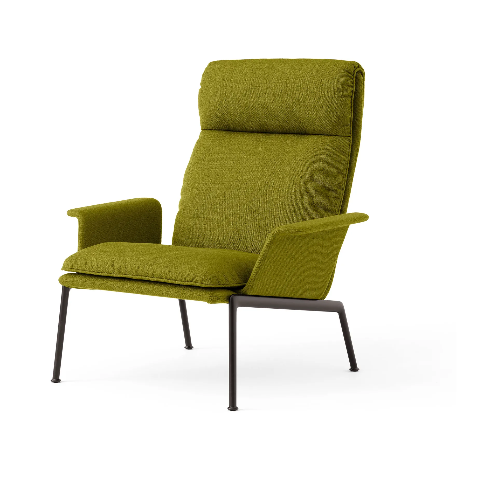 Muno LN17 High back loungefåtölj, Warm black-Vidar 0956 &Tradition