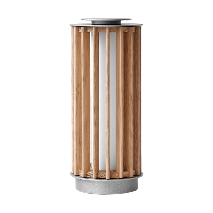 Numbra TY3 portabel bordslampa - Lackerad ek-trumlad aluminium - &Tradition