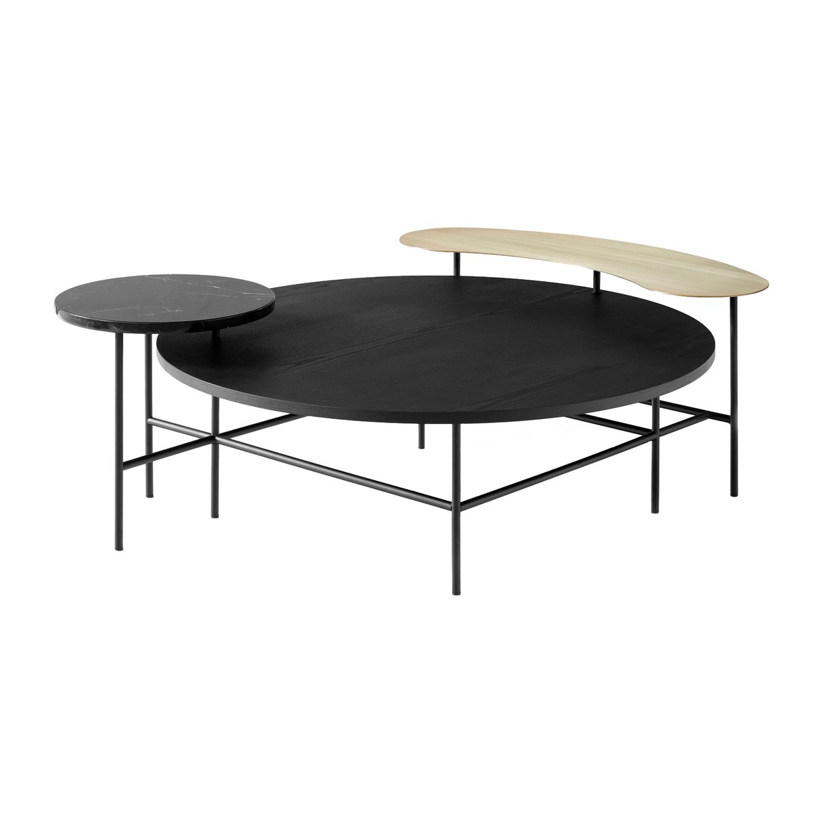 &Tradition Palette soffbord JH25 Svart-svart | Skandinavisk Design | Soffbord | Svart