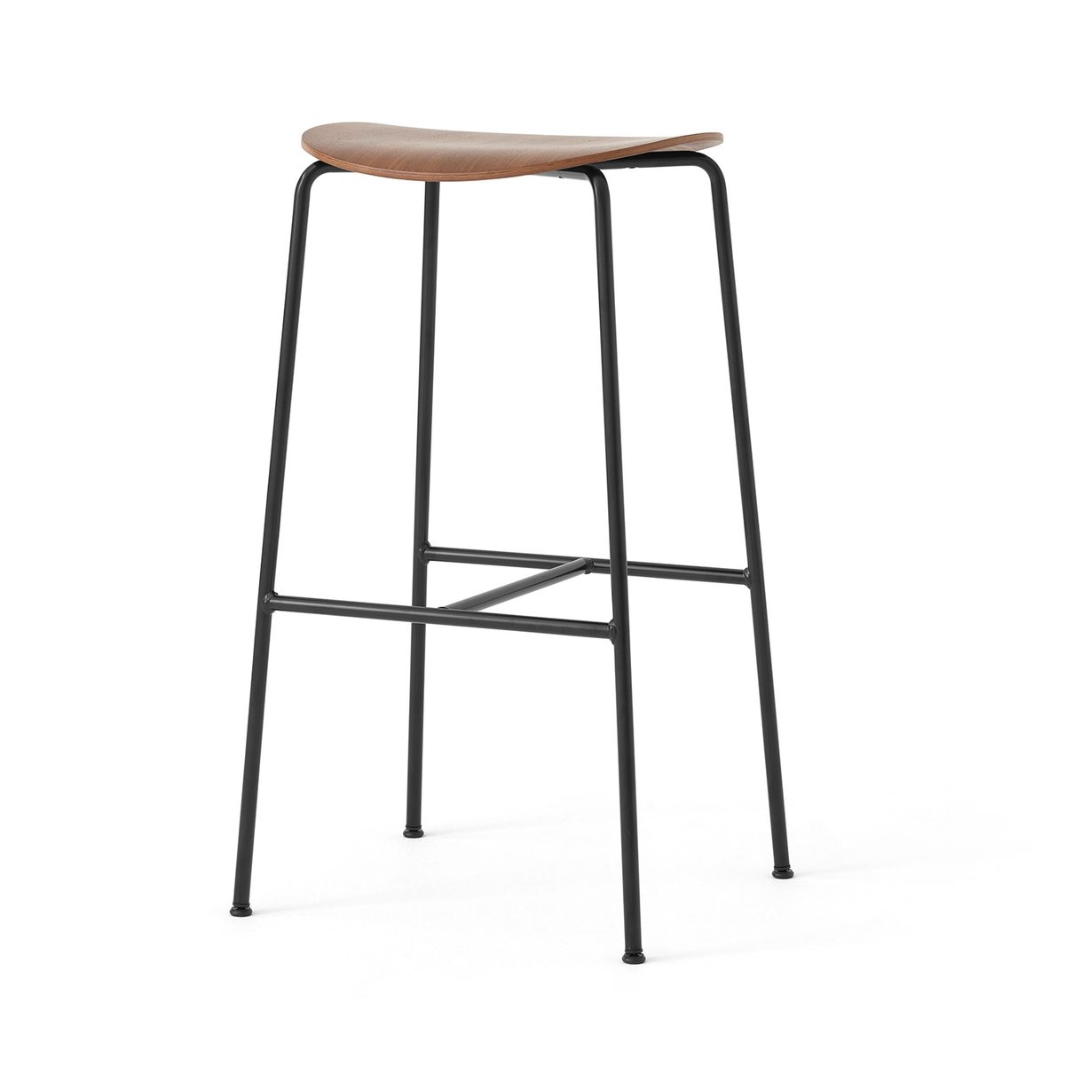 &Tradition Pavilion AV38 barpall 79 cm Black-lacquered walnut