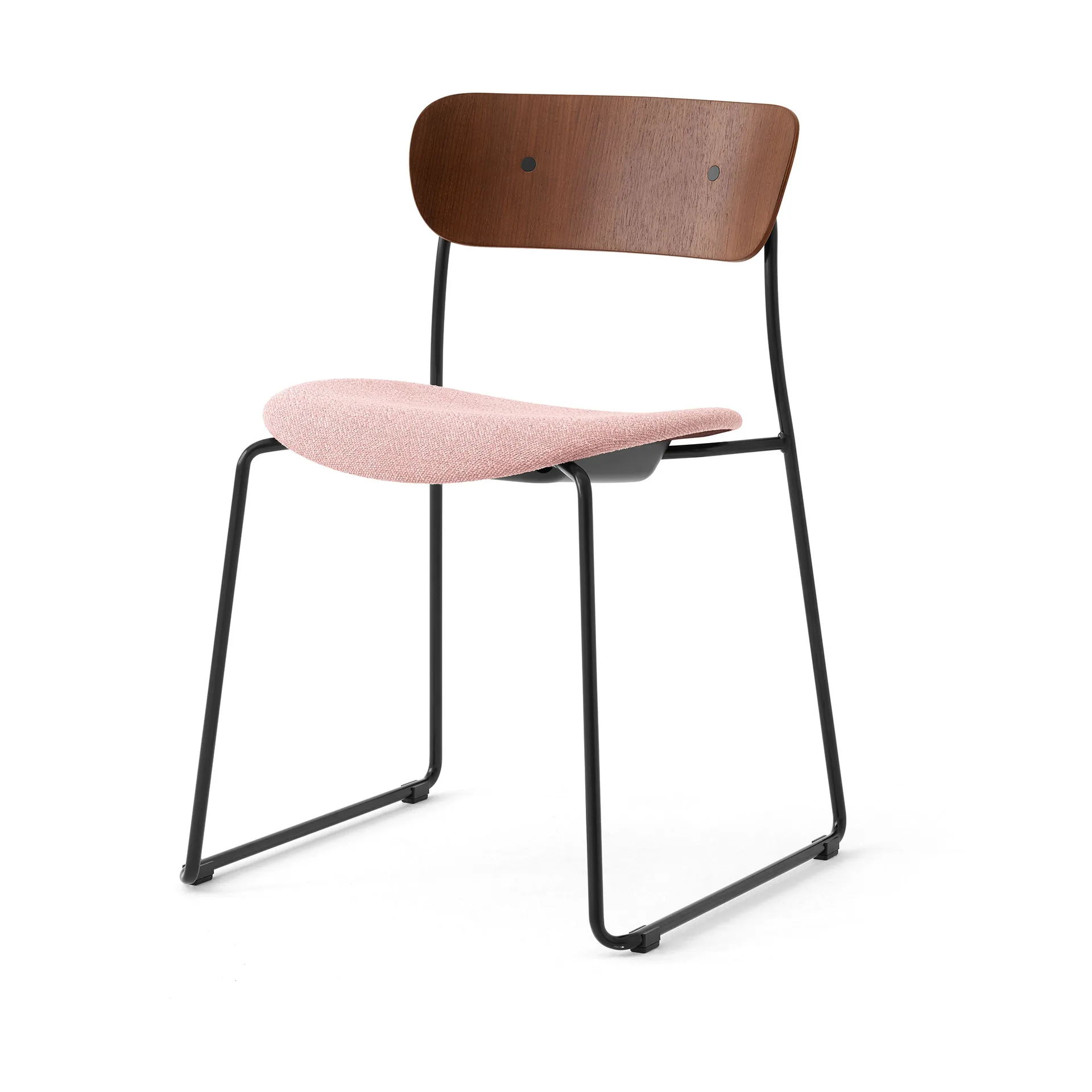 Pavilion AV52 stol klädd sits, Black-Ecriture 0640 &Tradition