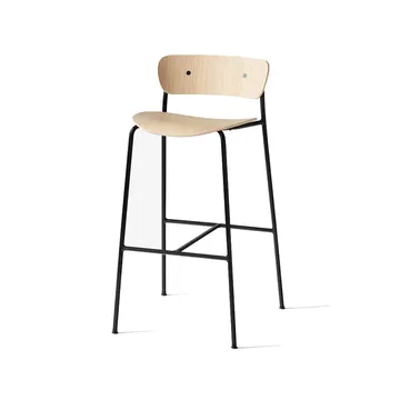 Pavilion AV9 barstol - ek lack, stålstativ - &Tradition