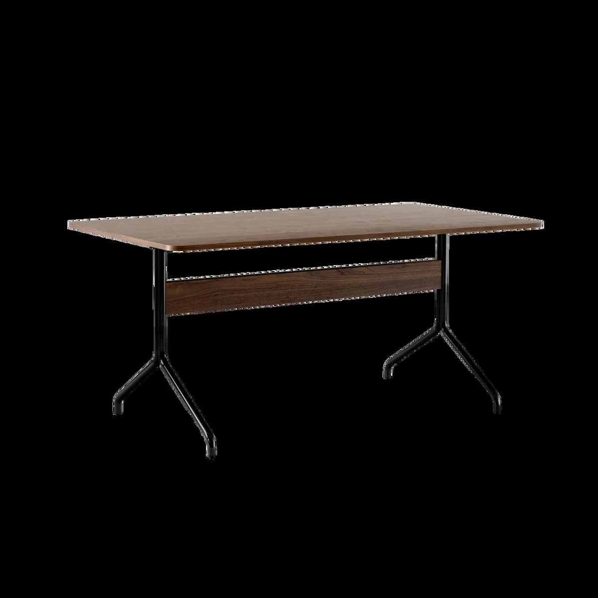 &Tradition Pavilion dining table AV18 160x90 cm Walnut-black frame