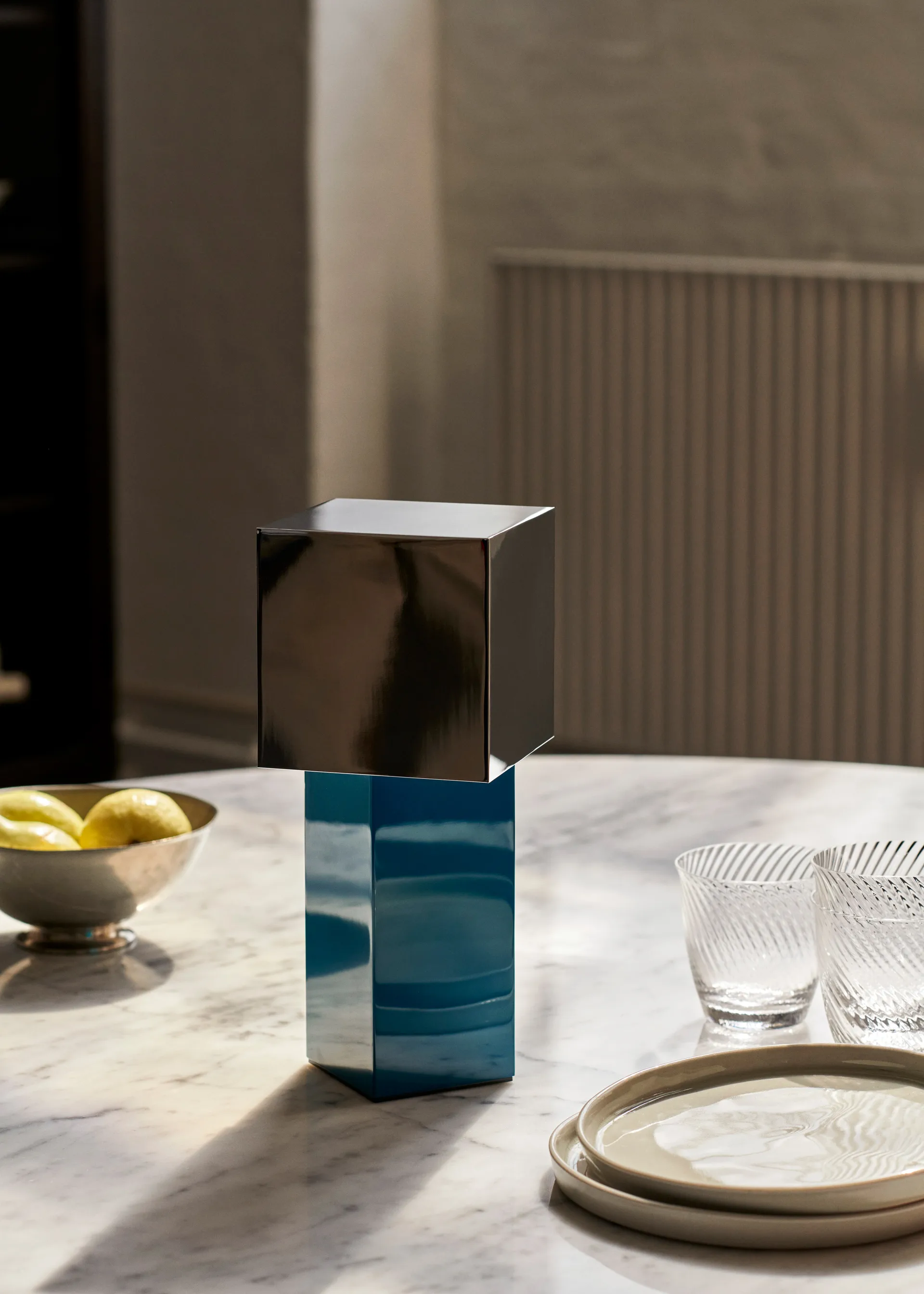 Pivot ATD7 portabel lampa, Blue silver &Tradition