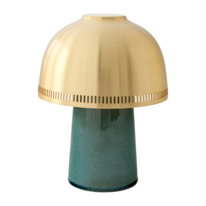 Raku SH8 bordslampa - Blue Green & Bras - &Tradition