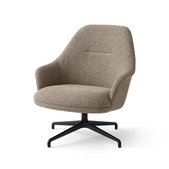 Rely HW139 lounge chair - Clay 0009-black - &Tradition
