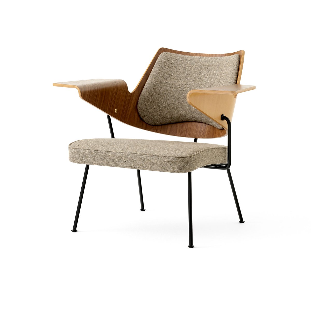 &Tradition RFH RD8 lounge stol Walnut-beech-brown | Skandinavisk Design | Stolar | Brun