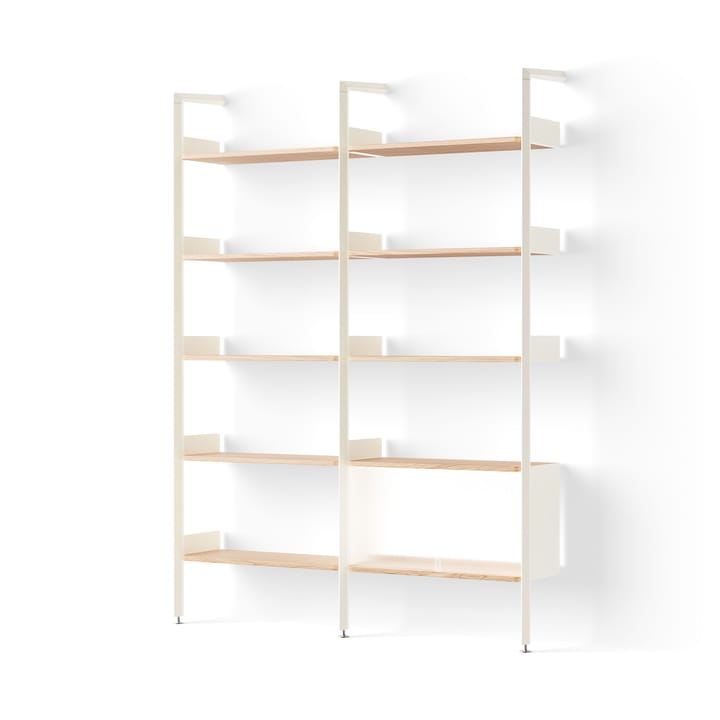 Rombe hylla konfiguration C alabaster-lackad ek - undefined - &Tradition