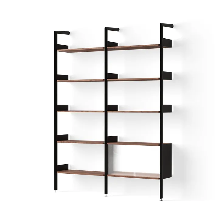 Rombe hylla konfiguration C antracit-lackad valnöt - &Tradition