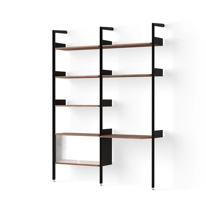 Rombe hylla konfiguration D antracit-lackad valnöt - &Tradition