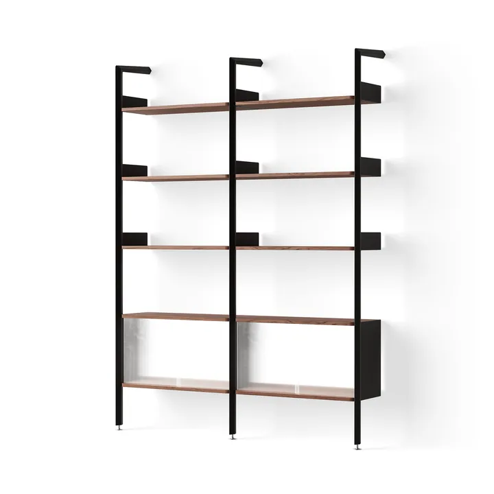 Rombe hylla konfiguration E antracit-lackad valnöt - &Tradition