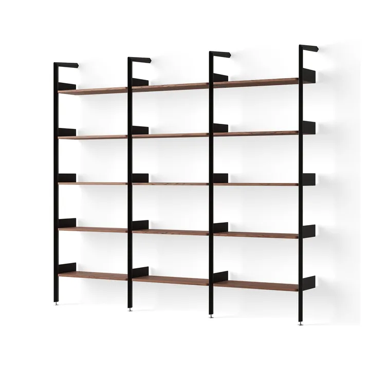 Rombe hylla konfiguration F antracit-lackad valnöt - &Tradition