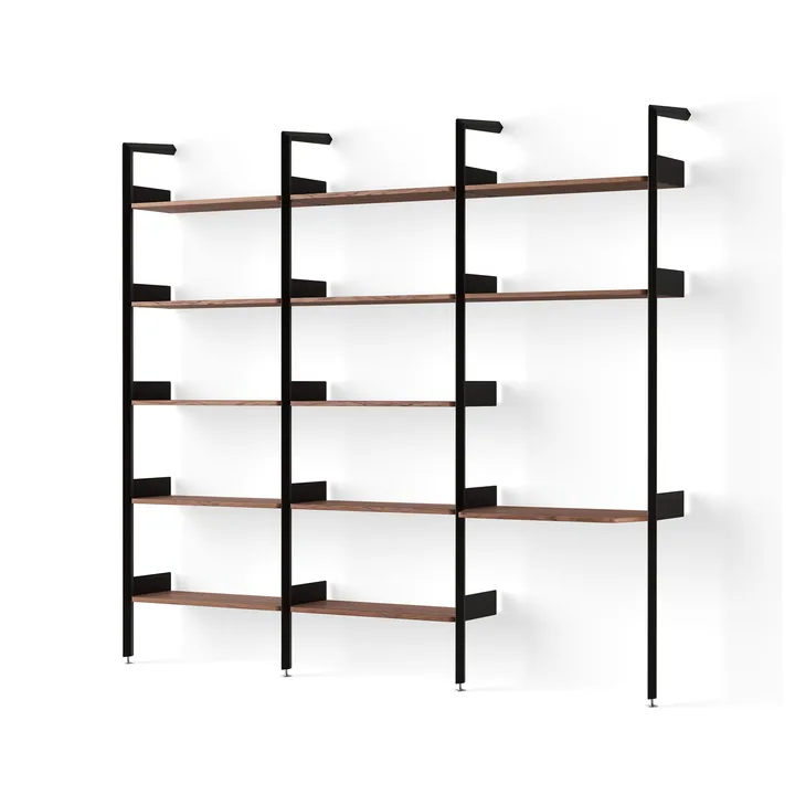 Rombe hylla konfiguration G antracit-lackad valnöt - &Tradition