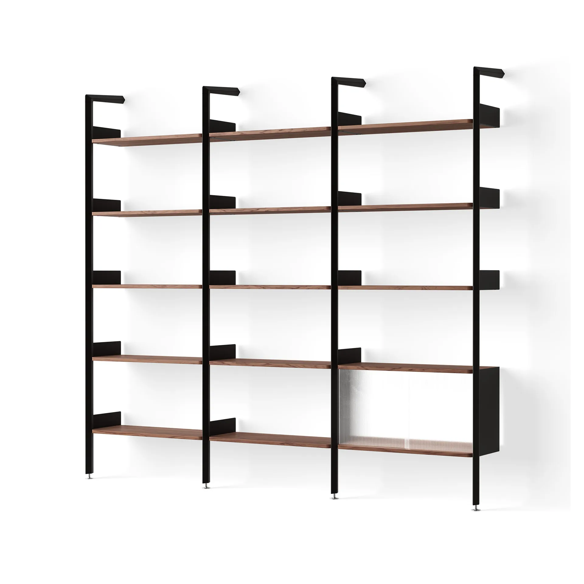 Rombe hylla konfiguration H antracit-lackad valnöt &Tradition