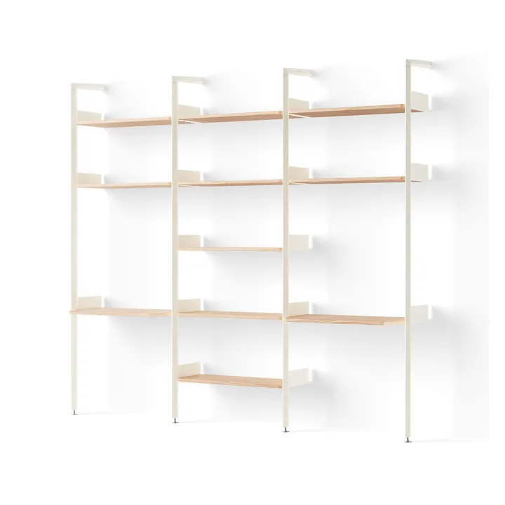 Rombe hylla konfiguration I alabaster-lackad ek - &Tradition