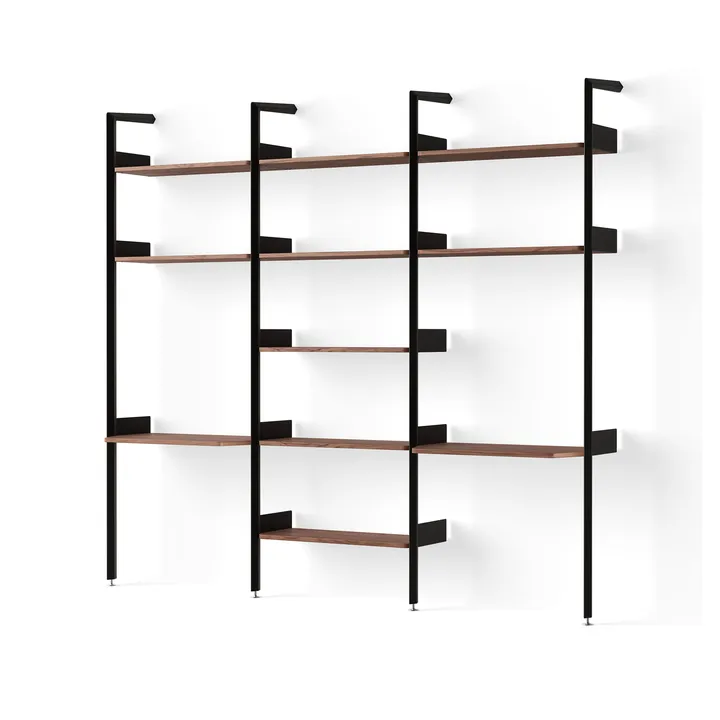 Rombe hylla konfiguration I antracit-lackad valnöt - &Tradition