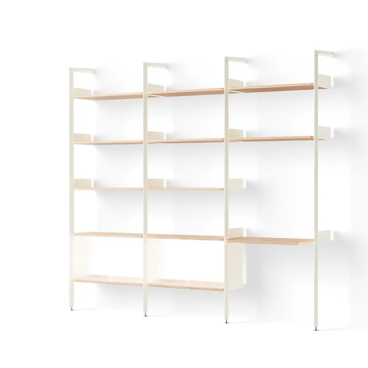 Rombe hylla konfiguration J alabaster-lackad ek - &Tradition