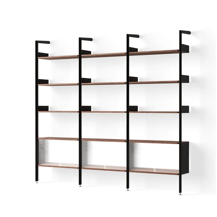 Rombe hylla konfiguration K antracit-lackad valnöt - &Tradition