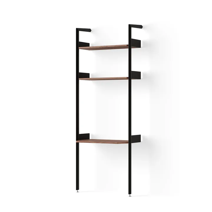 Rombe IF2 hylla med skrivbord antracit-lack valnöt - &Tradition