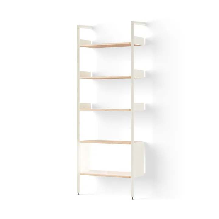 Rombe IF3 hylla med skåp alabaster-lackad ek - &Tradition