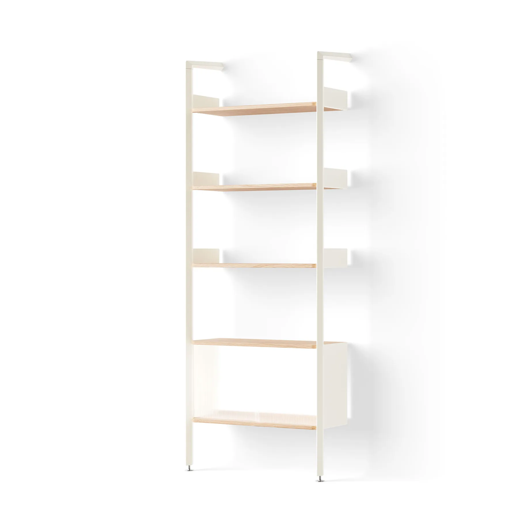 Rombe IF3 hylla med skåp alabaster-lackad ek &Tradition