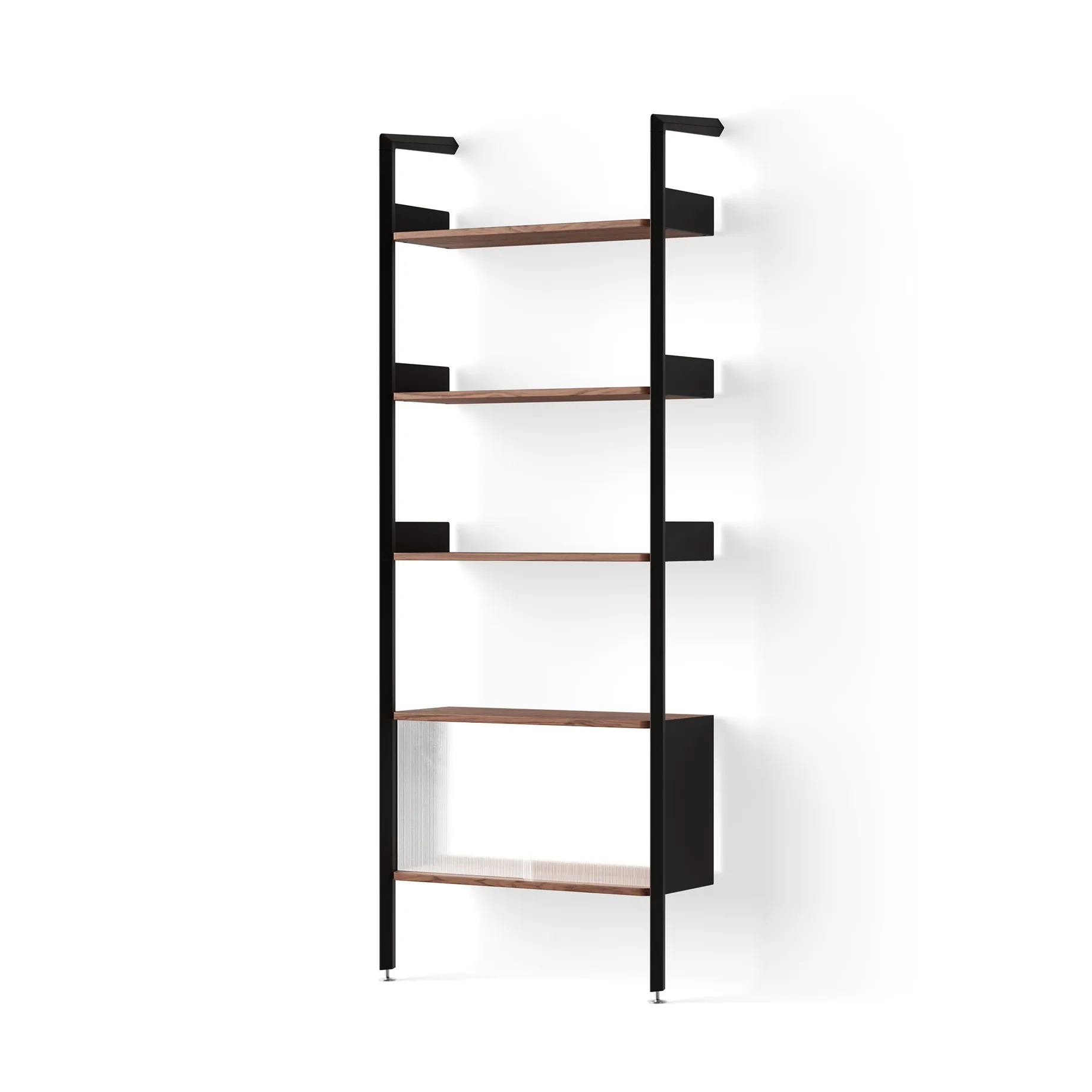 Rombe IF3 hylla med skåp antracit-lackad valnöt,  &Tradition