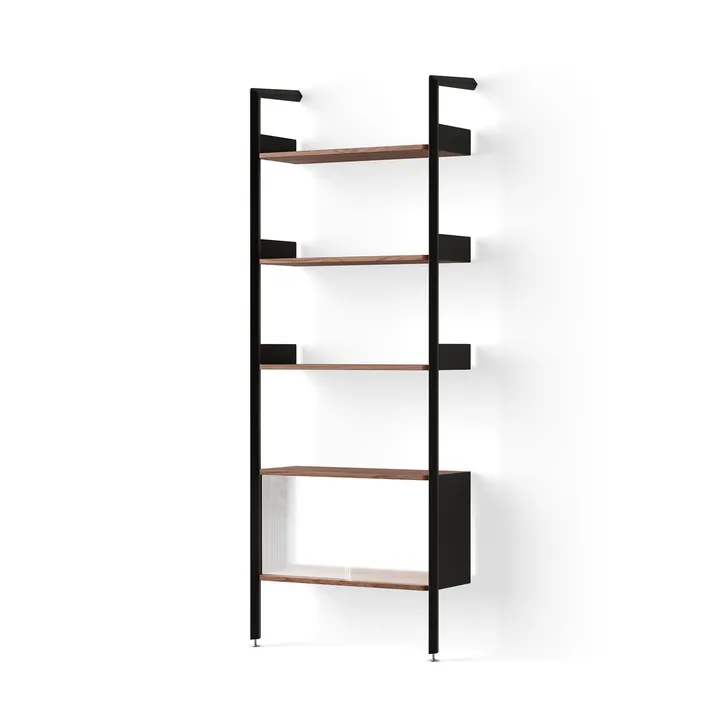 Rombe IF3 hylla med skåp antracit-lackad valnöt - &Tradition